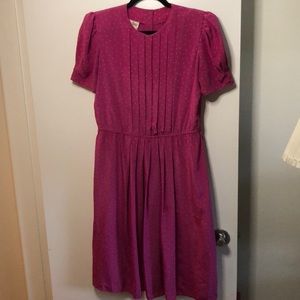 Vintage Pink Mid-length Dress | Size 8